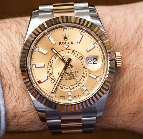 rolex sky dweller gold price used|rolex sky dweller two tone.